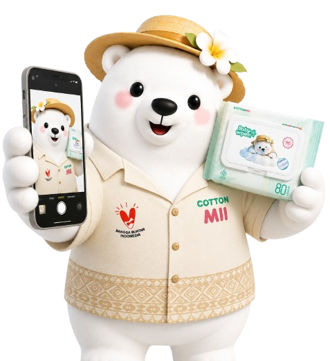 COTTONMII Mascot with phone